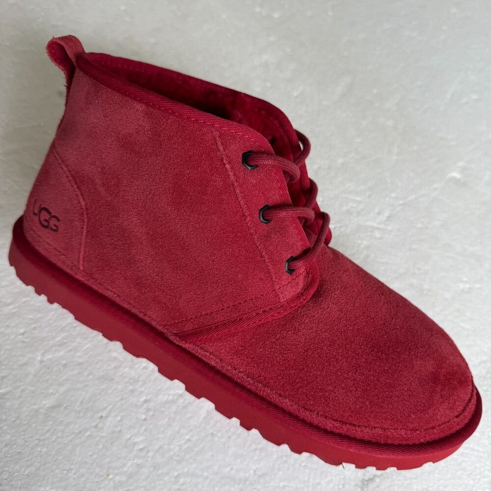 UGG Australia Neumel 3236 Samba Red Chukka Ankle Boots Men's Size 11 -Excellent - Picture 10 of 14